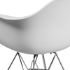 image:imageFlash Furniture Alonza Series White Plastic Chair with Chrome BaseWhite