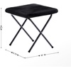 image:imageFlash Furniture Archer Saucer Chair with Folding Steel Frame Portable Oversized Saucer Chair for Dorm or Bedroom 28 Dusty Aqua Faux FurSoft Gold FrameBlack FabricBlack Frame