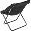 image:imageFlash Furniture Archer Saucer Chair with Folding Steel Frame Portable Oversized Saucer Chair for Dorm or Bedroom 28 Dusty Aqua Faux FurSoft Gold FrameBlack FabricBlack Frame
