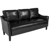 image:imageFlash Furniture Asti Upholstered Sofa in Black LeatherSoft