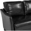 image:imageFlash Furniture Asti Upholstered Sofa in Black LeatherSoft