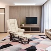 image:imageFlash Furniture Bali Contemporary MultiPosition LeatherSoft Recliner Chair with Ottoman 360Degree Swivel Recliner ChairOttoman Set BeigeBeige