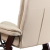 image:imageFlash Furniture Bali Contemporary MultiPosition LeatherSoft Recliner Chair with Ottoman 360Degree Swivel Recliner ChairOttoman Set BeigeBeige