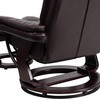 image:imageFlash Furniture Bali Contemporary MultiPosition LeatherSoft Recliner Chair with Ottoman 360Degree Swivel Recliner ChairOttoman Set BeigeBrown