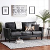 image:imageFlash Furniture Bari Upholstered Sofa in Black LeatherSoft