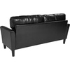 image:imageFlash Furniture Bari Upholstered Sofa in Black LeatherSoft