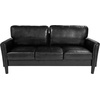 image:imageFlash Furniture Bari Upholstered Sofa in Black LeatherSoft