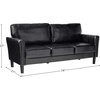 image:imageFlash Furniture Bari Upholstered Sofa in Black LeatherSoft