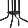 image:imageFlash Furniture Barker 28 Square Tempered Glass Metal Table with Dark Brown Rattan EdgingClear TopGray Rattan