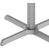 image:imageFlash Furniture Beverly 30 x 30 Restaurant Table XBase with 3 Diameter Table Height Column Commercial XBase Cast Iron Restaurant Table Base SilverSolid