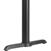 image:imageFlash Furniture Beverly 5 x 22 Restaurant Table TBase with 3 Diameter Table Height Column Commercial TBase Cast Iron Restaurant Table Base SilverBlack