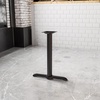 image:imageFlash Furniture Beverly 5 x 22 Restaurant Table TBase with 3 Diameter Table Height Column Commercial TBase Cast Iron Restaurant Table Base SilverBlack