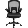 image:imageFlash Furniture Big amp Tall Swivel Office and Gaming Chair with LeatherSoft Seat Mesh Office Chair with FlipUp Armrests and Adjustable Height BlackBlack LeathersoftMesh