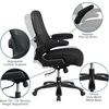 image:imageFlash Furniture Big amp Tall Swivel Office and Gaming Chair with LeatherSoft Seat Mesh Office Chair with FlipUp Armrests and Adjustable Height BlackBlack FabricMesh