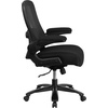 image:imageFlash Furniture Big amp Tall Swivel Office and Gaming Chair with LeatherSoft Seat Mesh Office Chair with FlipUp Armrests and Adjustable Height BlackBlack FabricMesh