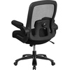 image:imageFlash Furniture Big amp Tall Swivel Office and Gaming Chair with LeatherSoft Seat Mesh Office Chair with FlipUp Armrests and Adjustable Height BlackBlack FabricMesh