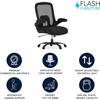 image:imageFlash Furniture Big amp Tall Swivel Office and Gaming Chair with LeatherSoft Seat Mesh Office Chair with FlipUp Armrests and Adjustable Height BlackBlack FabricMesh