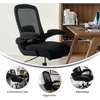 image:imageFlash Furniture Big amp Tall Swivel Office and Gaming Chair with LeatherSoft Seat Mesh Office Chair with FlipUp Armrests and Adjustable Height BlackBlack FabricMesh