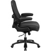 image:imageFlash Furniture Big amp Tall Swivel Office and Gaming Chair with LeatherSoft Seat Mesh Office Chair with FlipUp Armrests and Adjustable Height BlackBlack LeathersoftMesh
