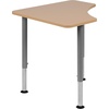 image:imageFlash Furniture Billie Hex Natural Collaborative Student Desk Adjustable from 223 to 34  Home and ClassroomTriangular