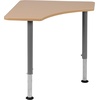 image:imageFlash Furniture Billie Hex Natural Collaborative Student Desk Adjustable from 223 to 34  Home and ClassroomTriangular