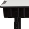 image:imageFlash Furniture Billie Open Front Student Desk for Classrooms or Remote Learning Height Adjust School Desk with Book Box and Bag Hooks BlackGraySet of 10