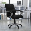 image:imageFlash Furniture Bodie MidBack Black LeatherSoft Contemporary Swivel Managers Office Chair with Arms