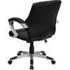 image:imageFlash Furniture Bodie MidBack Black LeatherSoft Contemporary Swivel Managers Office Chair with Arms