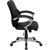 image:imageFlash Furniture Bodie MidBack Black LeatherSoft Contemporary Swivel Managers Office Chair with Arms