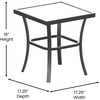 image:imageFlash Furniture Brazos 3 Piece Outdoor Rocking Chair Bistro Set with Flex Comfort Material and Metal Framed Glass Top Table BlackBlackBlack