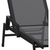 image:imageFlash Furniture Brazos Set of 2 Adjustable Chaise Lounge Chairs with Arms AllWeather Outdoor FivePosition Recliners BlackBrownBlackBlack