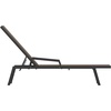 image:imageFlash Furniture Brazos Set of 2 Adjustable Chaise Lounge Chairs with Arms AllWeather Outdoor FivePosition Recliners BlackBrownBrownBlack