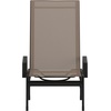 image:imageFlash Furniture Brazos Set of 2 Adjustable Chaise Lounge Chairs with Arms AllWeather Outdoor FivePosition Recliners BlackBrownBrownBlack