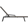 image:imageFlash Furniture Brazos Set of 2 Adjustable Chaise Lounge Chairs with Arms AllWeather Outdoor FivePosition Recliners BlackBrownBrownBlack