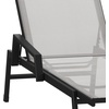 image:imageFlash Furniture Brazos Set of 2 Adjustable Chaise Lounge Chairs with Arms AllWeather Outdoor FivePosition Recliners BlackBrownGrayBlack
