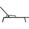 image:imageFlash Furniture Brazos Set of 2 Adjustable Chaise Lounge Chairs with Arms AllWeather Outdoor FivePosition Recliners BlackBrownGrayBlack