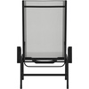 image:imageFlash Furniture Brazos Set of 2 Adjustable Chaise Lounge Chairs with Arms AllWeather Outdoor FivePosition Recliners BlackBrownGrayBlack