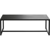 image:imageFlash Furniture Brock Commercial Grade Steel Modern Patio Coffee Table Rectangular Outdoor Coffee Table with Textured Top and Square Leg Frame Black