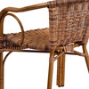 image:imageFlash Furniture Cadiz Series Dark Red BambooAluminum IndoorOutdoor RestaurantPatio Chair with Burning Brown RattanBurning Brown RattanDark Red Bambooaluminum Frame