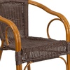 image:imageFlash Furniture Cadiz Series Dark Red BambooAluminum IndoorOutdoor RestaurantPatio Chair with Burning Brown RattanDark Brown RattanRed Bambooaluminum Frame