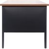 image:imageFlash Furniture Cambridge Right Side Single Pedestal Desk with 3 Locking Drawers Commercial Grade Teachers or Office Desk 30x48 Metal Frame WalnutBlackWalnut