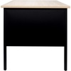 image:imageFlash Furniture Cambridge Right Side Single Pedestal Desk with 3 Locking Drawers Commercial Grade Teachers or Office Desk 30x48 Metal Frame WalnutBlackWhite Oak