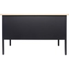 image:imageFlash Furniture Cambridge Right Side Single Pedestal Desk with 3 Locking Drawers Commercial Grade Teachers or Office Desk 30x48 Metal Frame WalnutBlackWhite Oak