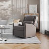 image:imageFlash Furniture Cash Swivel Glider Rocking Recliner Manual Recliner with 360 Degree Swivel for Living Room Bedroom or Nursery Fabric Upholstered Dark GrayDark Gray