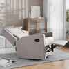 image:imageFlash Furniture Cash Swivel Glider Rocking Recliner Manual Recliner with 360 Degree Swivel for Living Room Bedroom or Nursery Fabric Upholstered Dark GrayLight Gray