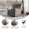 image:imageFlash Furniture Cash Swivel Glider Rocking Recliner Manual Recliner with 360 Degree Swivel for Living Room Bedroom or Nursery Fabric Upholstered Dark GrayDark Gray