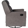 image:imageFlash Furniture Cash Swivel Glider Rocking Recliner Manual Recliner with 360 Degree Swivel for Living Room Bedroom or Nursery Fabric Upholstered Dark GrayDark Gray