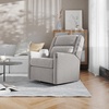 image:imageFlash Furniture Cash Swivel Glider Rocking Recliner Manual Recliner with 360 Degree Swivel for Living Room Bedroom or Nursery Fabric Upholstered Dark GrayLight Gray