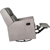 image:imageFlash Furniture Cash Swivel Glider Rocking Recliner Manual Recliner with 360 Degree Swivel for Living Room Bedroom or Nursery Fabric Upholstered Dark GrayLight Gray