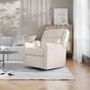 image:imageFlash Furniture Cash Swivel Glider Rocking Recliner Manual Recliner with 360 Degree Swivel for Living Room Bedroom or Nursery Fabric Upholstered Dark GrayCream